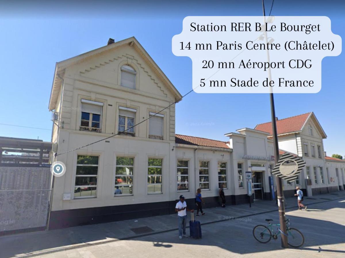Disponible - Appartement Entier - 10Mn Rer B Aeroport Cdg - Paris Gare Du Nord, T11 Express, Le Bourget, Tout Equipe, Netflix Gratuit, 3 Personnes, 4Eme Etage, Escaliers, Parc Des Expositions, Parking Rue Gratuit Apres 19H 德朗西 外观 照片
